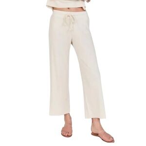 Mate The Label Wide Leg Crop Organic Cotton Pants